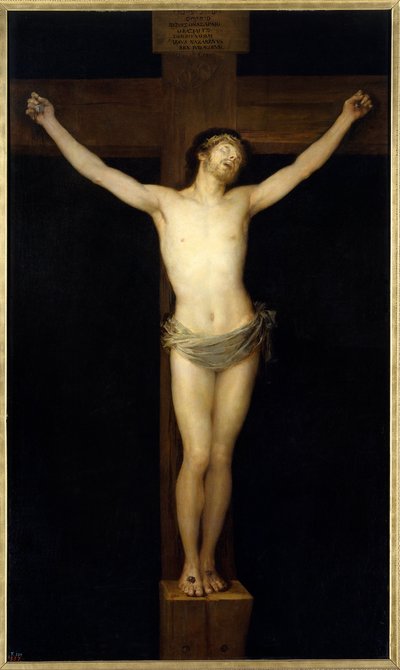 Cristo crucificado. Pintura de Francisco de Goya (1746-1828) de Francisco de Goya