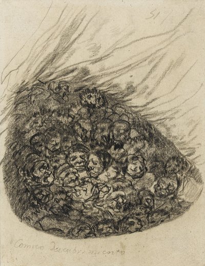 Cómico Descubrimiento, 1819-28 de Francisco de Goya