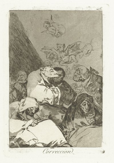 Correctie Correccion (title on object) Los Caprichos (series title) de Francisco de Goya
