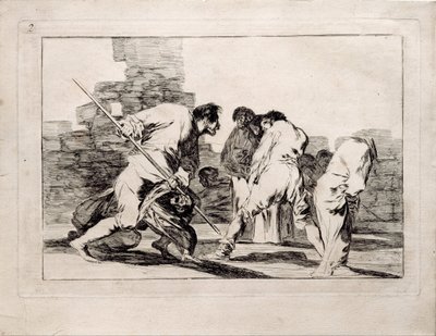 Cruel Locura de la serie Los Disparates, 1815-1819 de Francisco de Goya