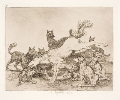 Se defienden bien (78) de Francisco de Goya