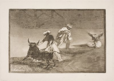 Provocando a otro en el cercado de Francisco de Goya
