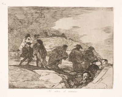 No saben a dónde (70) de Francisco de Goya
