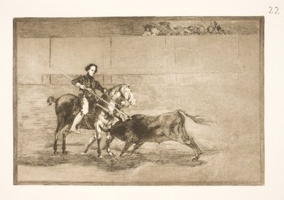 El valiente acto del celebrado Pajuelera (en la arena) en Zaragoza de Francisco de Goya