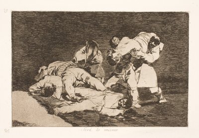 Será lo mismo (21) de Francisco de Goya