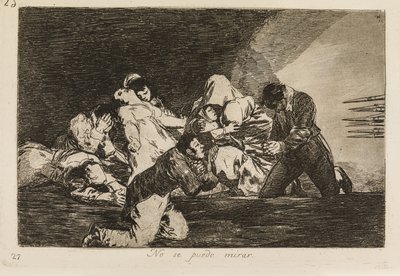 No se puede ver (26) de Francisco de Goya
