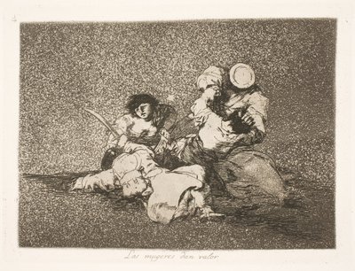 Son las mujeres las que dan coraje (4) de Francisco de Goya
