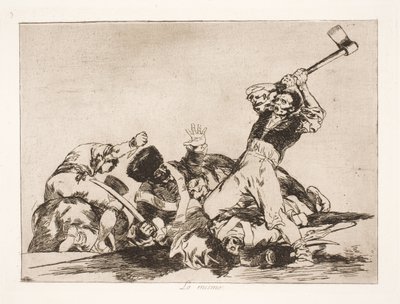 Lo mismo (3) de Francisco de Goya