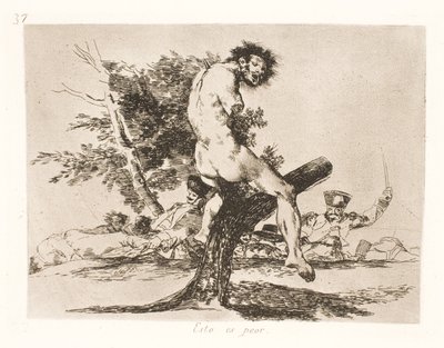 Esto es peor (37) de Francisco de Goya