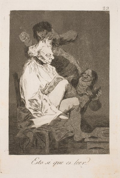 Esto se llama leer de Francisco de Goya