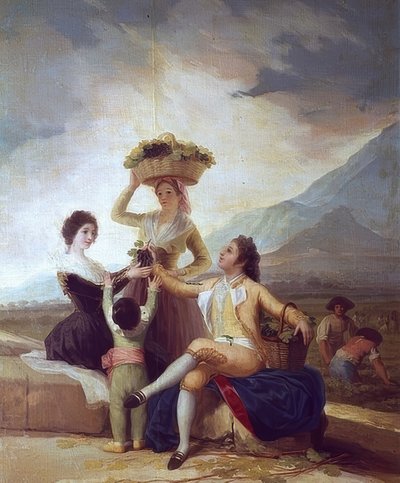 La vendimia - El otoño. 1786 de Francisco de Goya