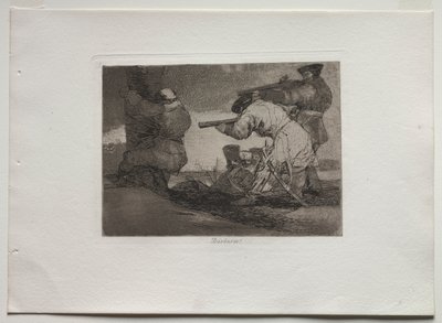 Disasters of War: Barbarians! de Francisco de Goya