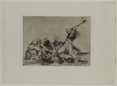 Desastres de la guerra: Pl., 3, Lo mismo, 1810-1813 de Francisco de Goya