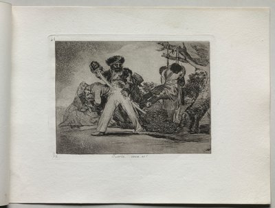 Desastres de la guerra: Eso es duro, 1810-1820 de Francisco de Goya