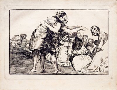 Locura desordenada de la serie Los Disparates, 1815-1819 de Francisco de Goya