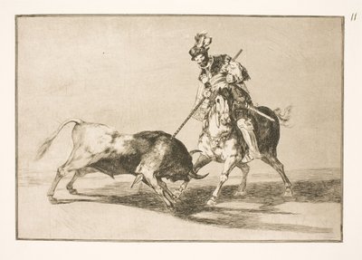 El Cid Campeador ensarta a otro toro de Francisco de Goya