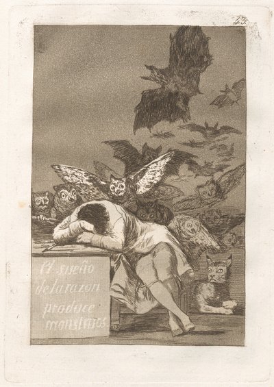 El sueño de la razón produce monstruos de Francisco de Goya