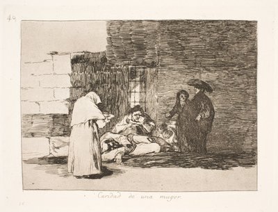 La misericordia de una mujer (49) de Francisco de Goya