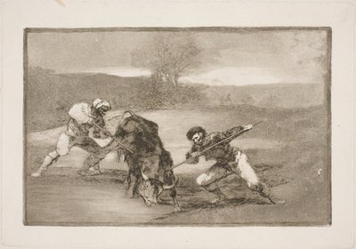 Otra forma de cazar a pie de Francisco de Goya