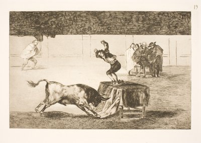 Otra acción loca (de Martincho) en la misma arena (en Zaragoza) de Francisco de Goya