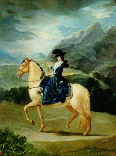 Retrato ecuestre de María Teresa de Vallabriga de Francisco de Goya