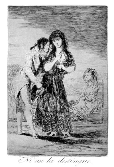 Aun así no puede descifrarla, 1799 de Francisco de Goya