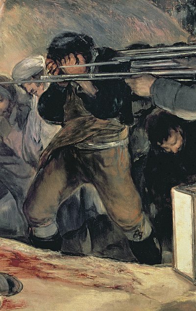 Ejecución de los defensores de Madrid, 3 de mayo de 1808 (detalle) de Francisco de Goya