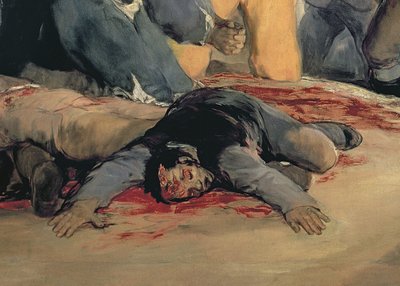 Ejecución de los defensores de Madrid, 3 de mayo de 1808 (detalle) de Francisco de Goya