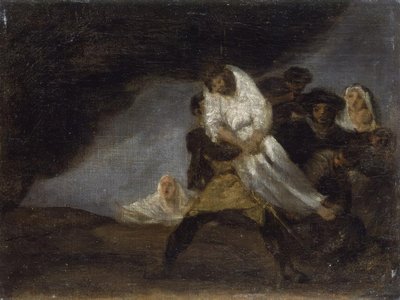F. de Goya, Monje ahorcado / Pintura de Francisco de Goya