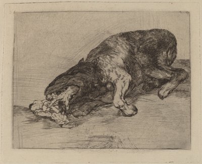 ¡Fiero monstruo! de Francisco de Goya