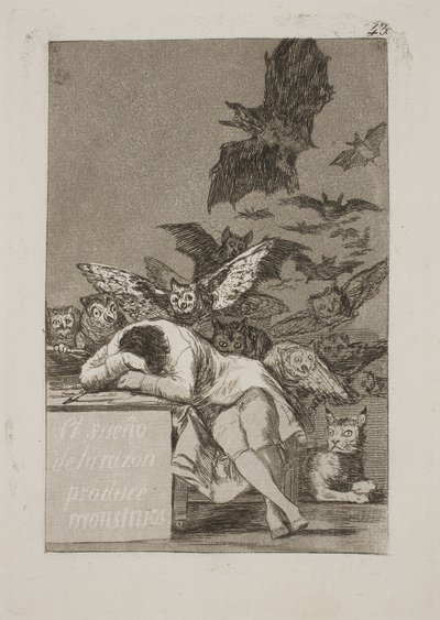El sueño de la razón produce monstruos de Francisco de Goya