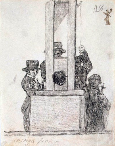 Pena francesa, entre 1824 y 1828 de Francisco de Goya