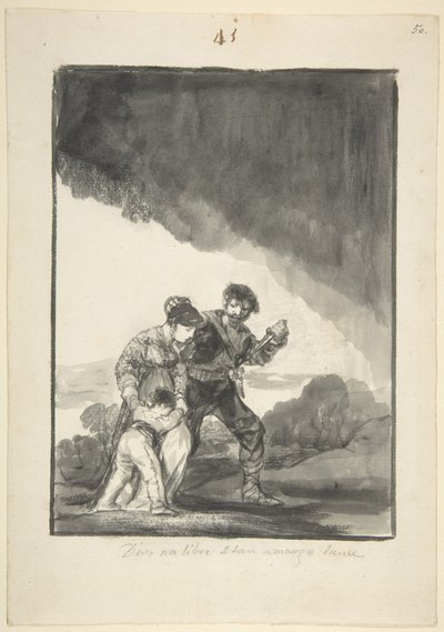 Dios nos salve de un destino tan amargo, c.1816-20 de Francisco de Goya