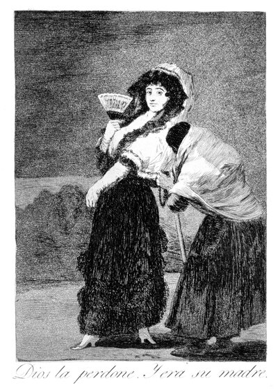 Dios la perdone, y era su madre, 1799 de Francisco de Goya