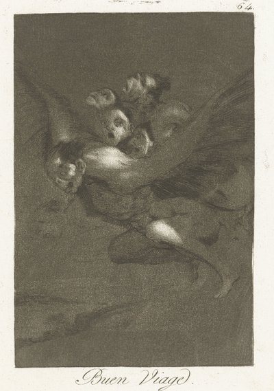 Goede reis Buen Viage (title on object) Los Caprichos (series title) de Francisco de Goya