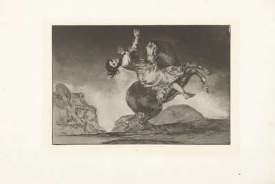El caballo secuestrador el caballo raptor Los Disparates (Las locuras) (título de la serie) Los Proverbios (Los Proverbios) (título de la serie) de Francisco de Goya