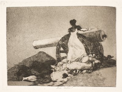 ¡Qué heroísmo! (7) de Francisco de Goya