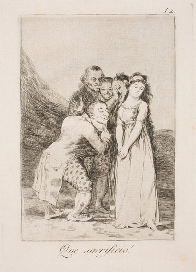 Qué sacrificio de Francisco de Goya