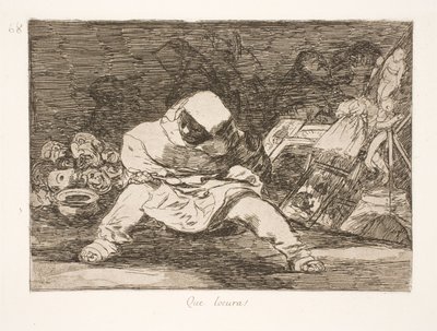 ¡Qué locura! (68) de Francisco de Goya