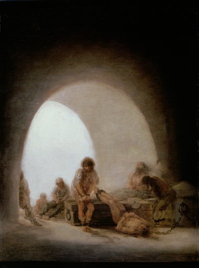 Interior de la Cárcel, 1793-94 de Francisco de Goya