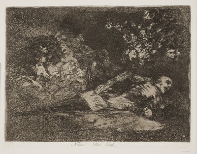 ¡Nada! Él mismo lo dice (69) de Francisco de Goya