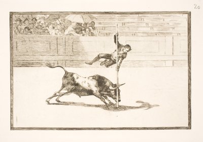 La agilidad y valentía de Juanito Apiñanis en la arena de Madrid de Francisco de Goya