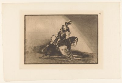 Emperador Carlos V lidiando con un toro Carlos V. lanceando toro en la plaza de Valladolid Corridas de toros (título de la serie) La Taureaumachie (título de la serie) La Tauromaquia (título de la serie) de Francisco de Goya
