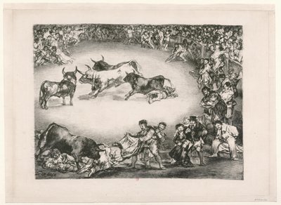 Los toros de Burdeos: diversión de España de Francisco de Goya