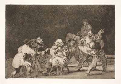 Lealtad (El que no te gusta, te difamará a través de bromas) de Francisco de Goya