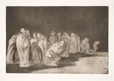 Los hombres en sacos (Hay algo escondido bajo la arpillera / no puedes juzgar a un hombre por su ropa) de Francisco de Goya