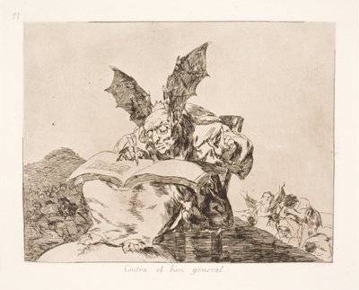 Por el bien común (71) de Francisco de Goya