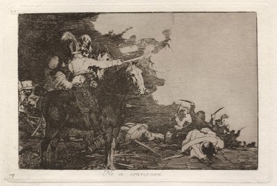 No se convienen de Francisco de Goya