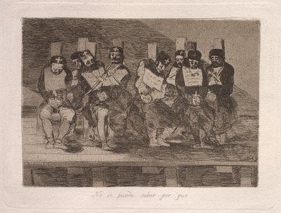 No se puede saber por qué de Francisco de Goya