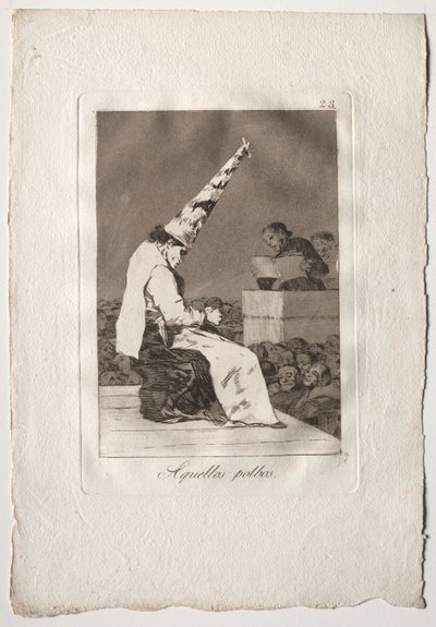 Ochenta Caprichos: Aquellos Polbos de Francisco de Goya